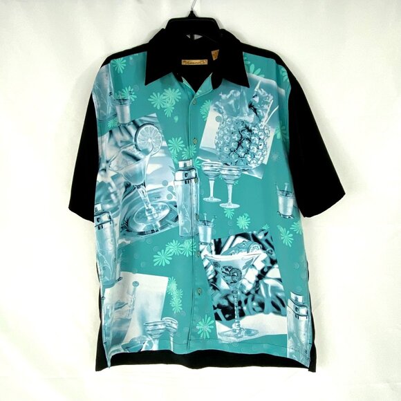 Havanera Short Sleeve Shirt L Large Graphic Design LKNU Hawaiian Style Men's - Picture 1 of 7